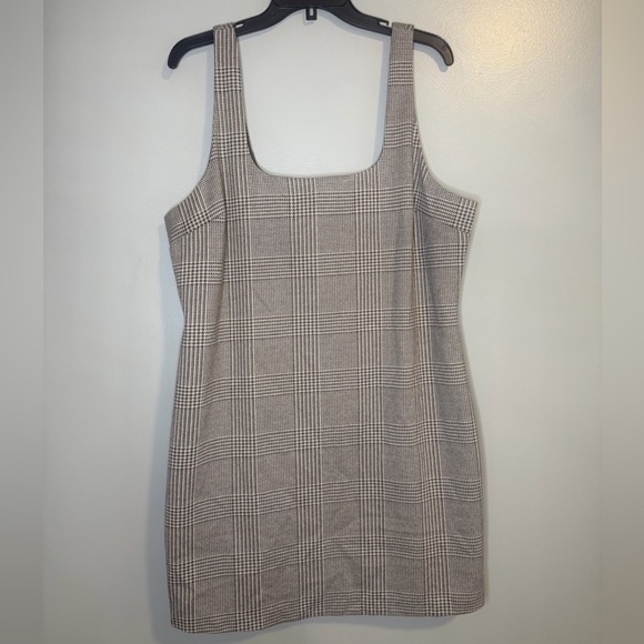 Banana Republic Dresses & Skirts - Banana Republic Gray Houndstooth Plaid Preppy Sleeveless Mini Dress Sz 16 NWT